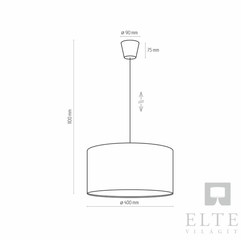 TK Lighting Rondo 1-es függesztett lámpa