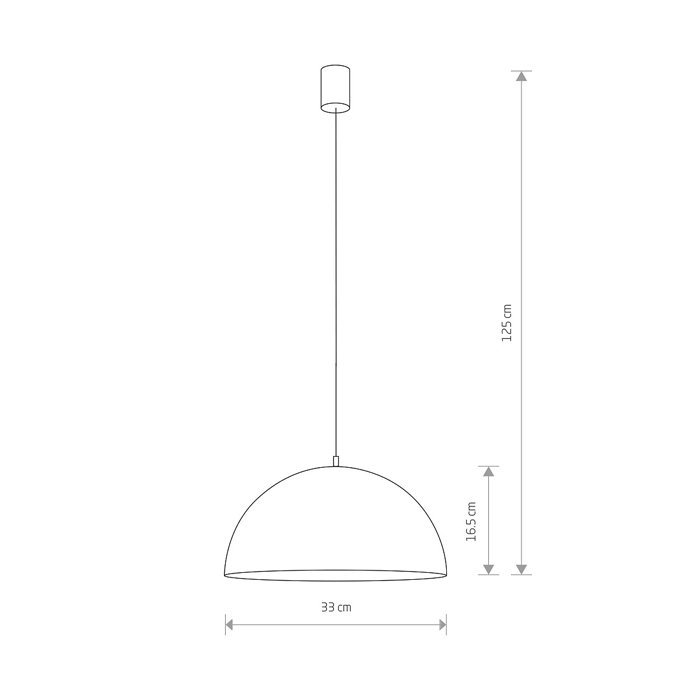 Nowodvorski Hemisphere függeszték - fekete-arany