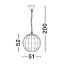 Nova Luce Bola függesztett lámpa II.