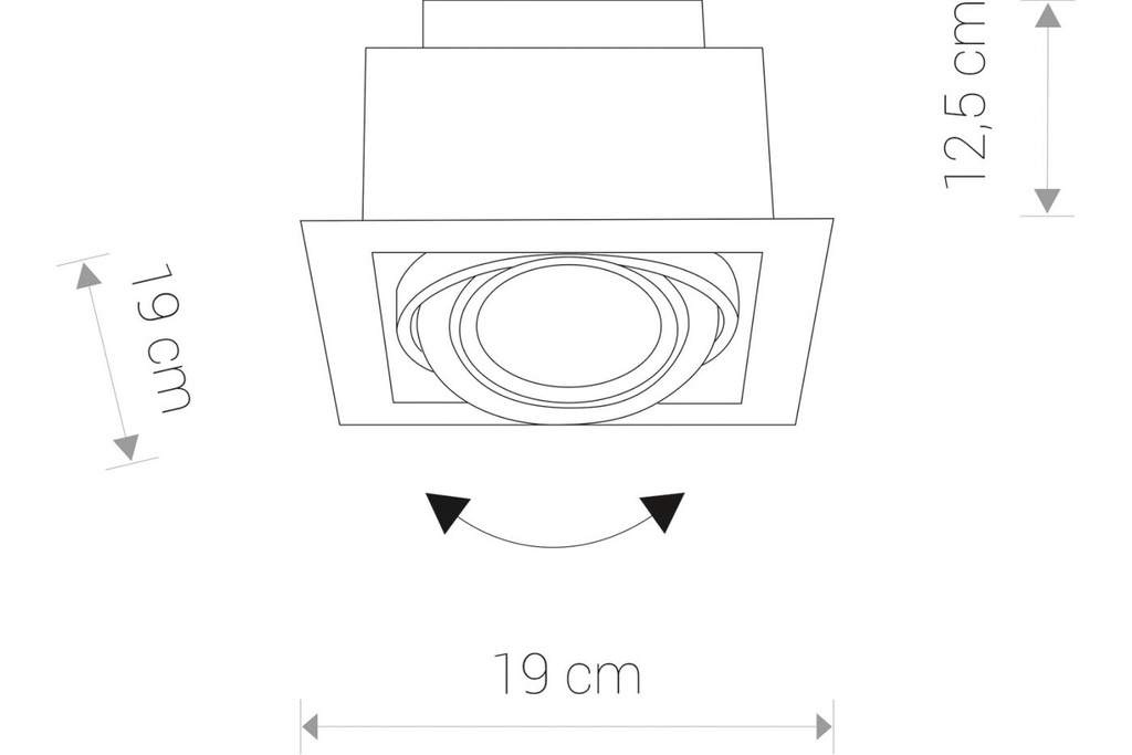 Downlight beépíthetõ lámpa - fehér