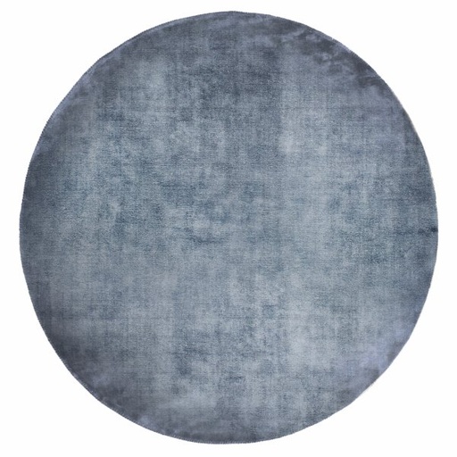 Linen Dark Blue Round szőnyeg